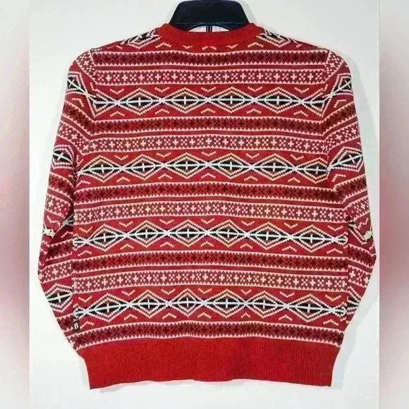 B BY BROOKS BROTHERS BIG BOYS COTTON FAIRISLE CREWNECK SWEATER. - Picture 4 of 7